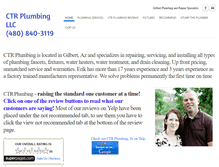 Tablet Screenshot of ctrplumbingllc.com